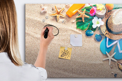 Schreib magnettafel Sommererinnerungen am Strand