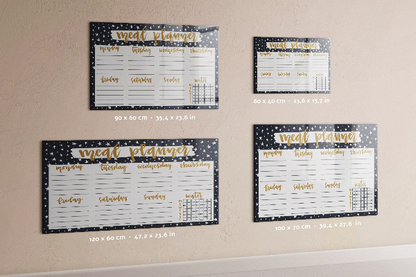 Schreib magnettafel Speiseplan für jede Woche