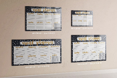 Schreib magnettafel Speiseplan für jede Woche