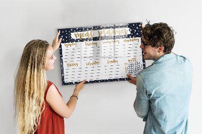 Schreib magnettafel Speiseplan für jede Woche
