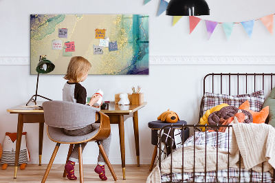 Schreib magnettafel Eine stylische Tafel für Notizen und Fotos