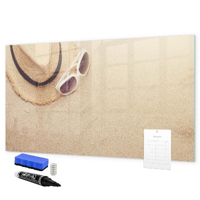 Schreib magnettafel Sommererinnerungen auf einer Korktafel