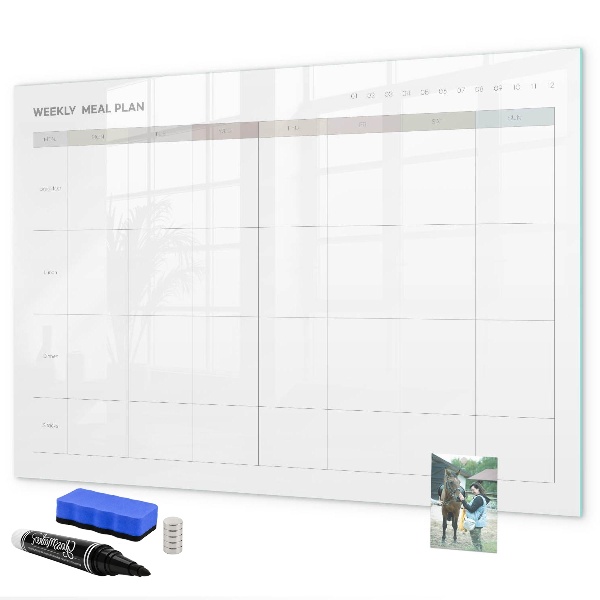 Schreib magnettafel Speiseplan für die ganze Woche