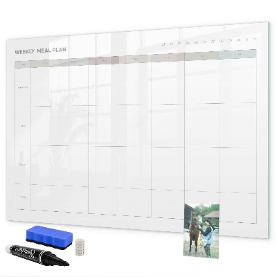 Schreib magnettafel Speiseplan für die ganze Woche