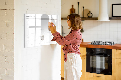 Magnettafel zum schreiben Speiseplan für die Woche