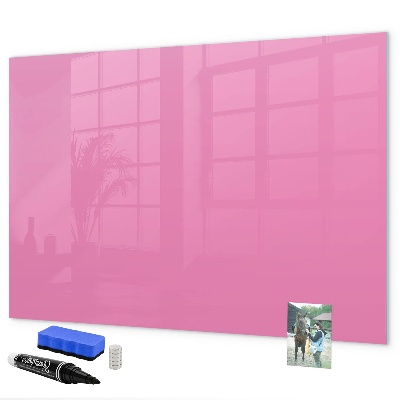 Schreib magnettafel Rosa Tafel für Notizen und Fotos