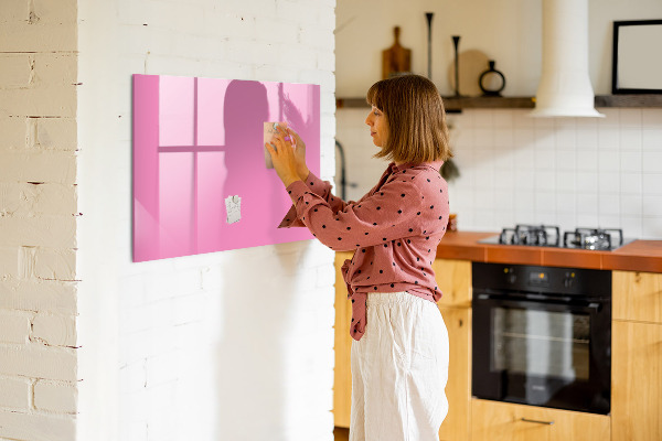Schreib magnettafel Rosa Tafel für Notizen und Fotos