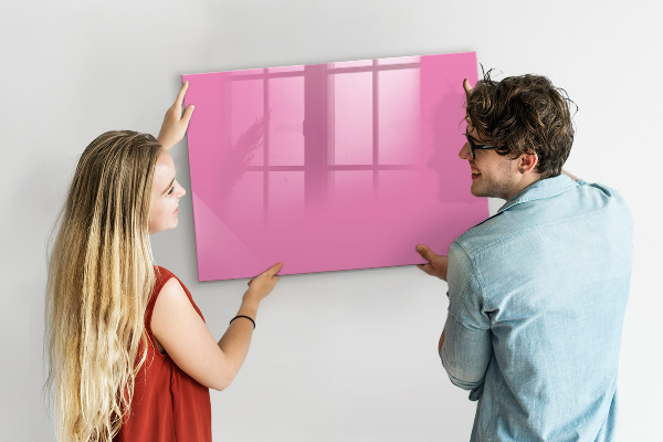 Schreib magnettafel Rosa Tafel für Notizen und Fotos