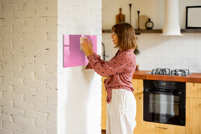 Schreib magnettafel Rosa Tafel für Notizen und Fotos