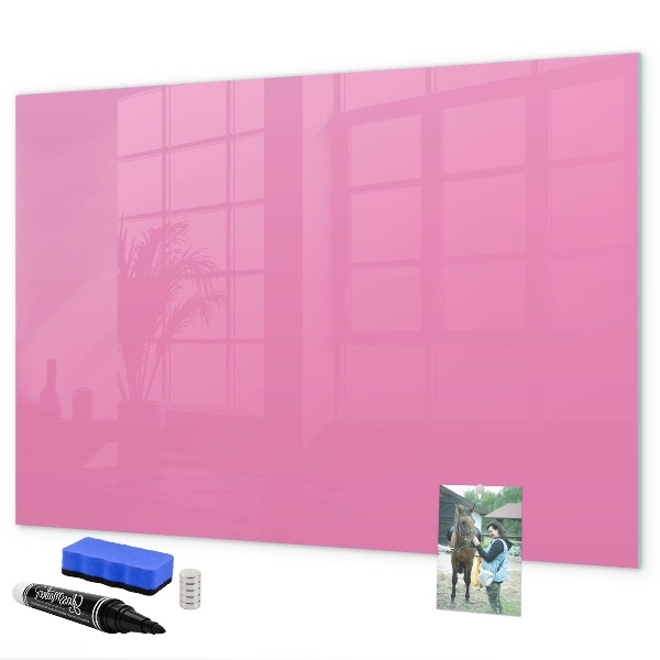 Schreib magnettafel Rosa Tafel für Notizen und Fotos