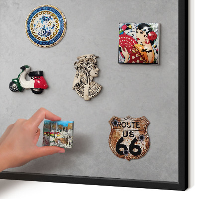 Magnettafel Metall mit Rahmen in Schwarz Silberner Nebel