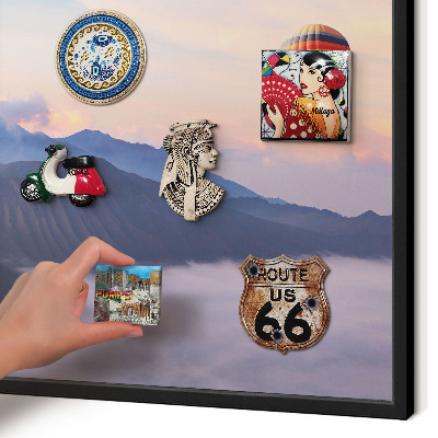 Magnettafel Metall mit Rahmen in Schwarz Sky Journey