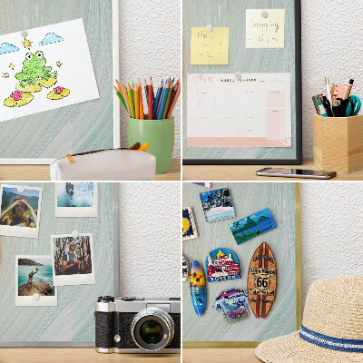 Magnettafel Metall mit Rahmen in Schwarz Pastellwirbel