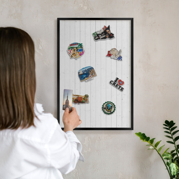 Magnettafel Metall mit Rahmen in Schwarz Whiteboards