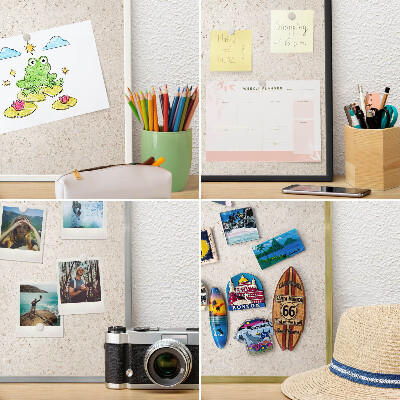 Magnetpinnwand Metall für Urlaubsmagnete mit schwarzem Rahmen Zarter Hintergrund