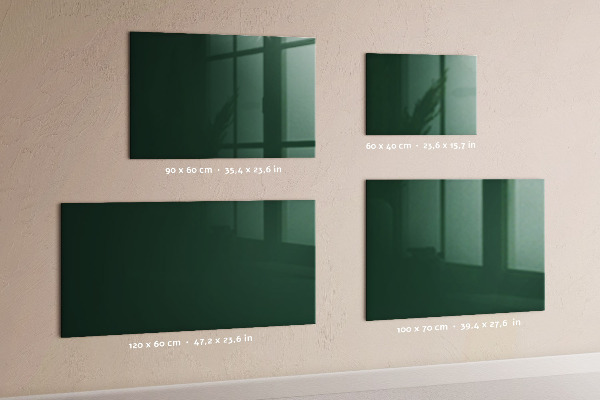 Magnettafel Farbe: Flaschengrün