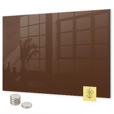 Magnettafel Braune Farbe