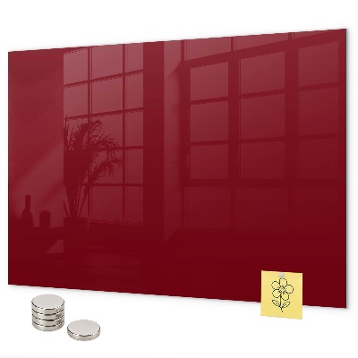 Magnetwand Burgunderrote Farbe