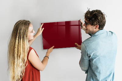 Magnetwand Burgunderrote Farbe