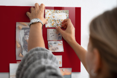 Magnettafel Rote Farbe