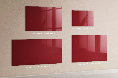 Magnettafel Rote Farbe