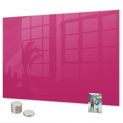 Magnettafel Intensive rosa Farbe