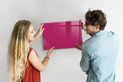 Magnettafel Intensive rosa Farbe