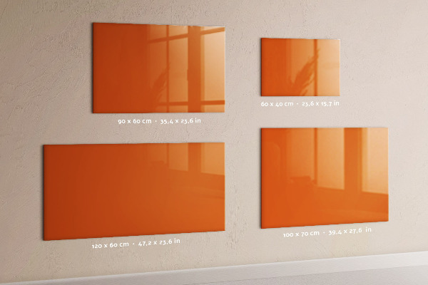 Magnettafel Orange Farbe