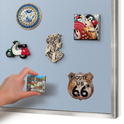 Metalltafel für Magnete mit silbernem Rahmen Pastellblau