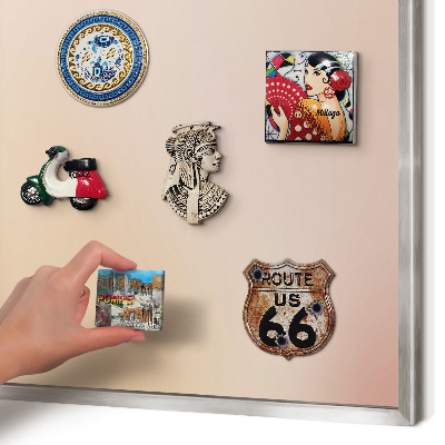 Metalltafel für Magnete mit silbernem Rahmen Zartes Beige