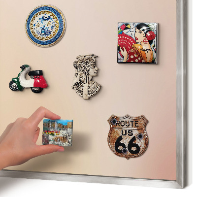 Metalltafel für Magnete mit silbernem Rahmen Zartes Beige