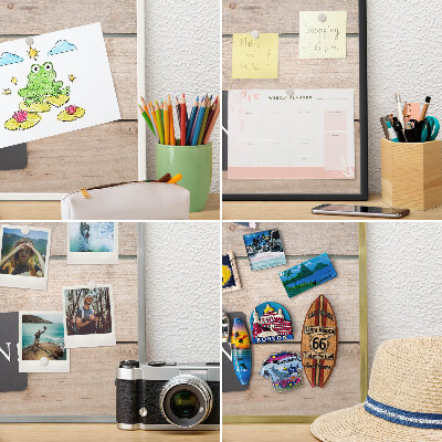 Magnettafel für Urlaubsmagnete in Goldrahmen Motivation jeden Tag