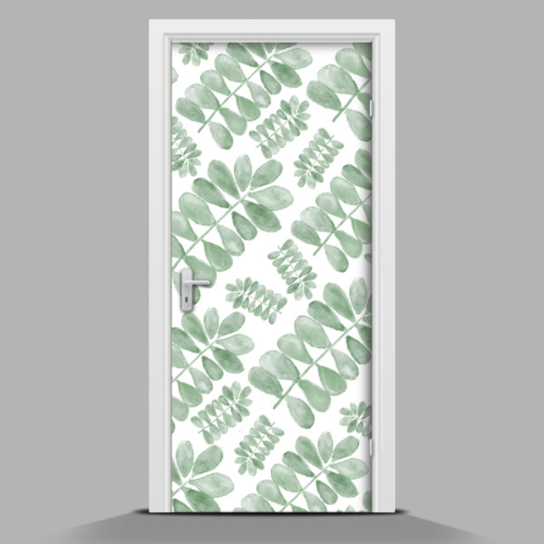 Türaufkleber Akazienblätter