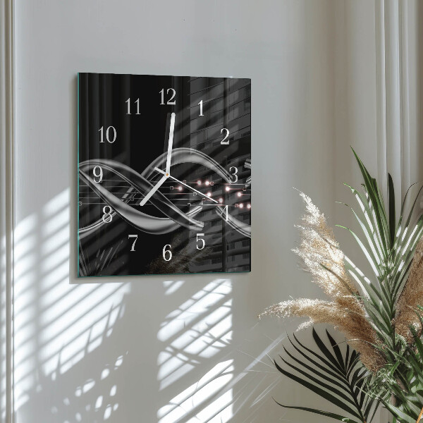 Wanduhr quadratisch Abstraktion