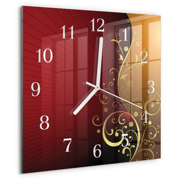 Wanduhr quadratisch Abstraktion