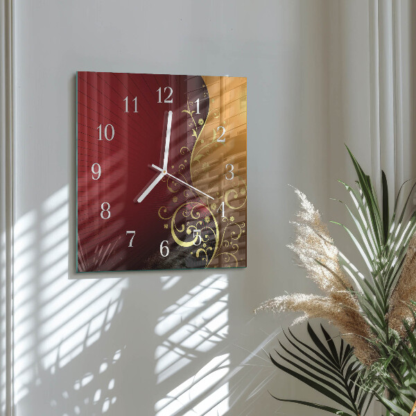 Wanduhr quadratisch Abstraktion