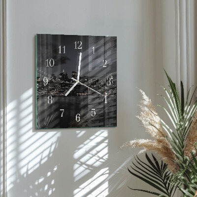 Wanduhr quadratisch Horizontale Brücke