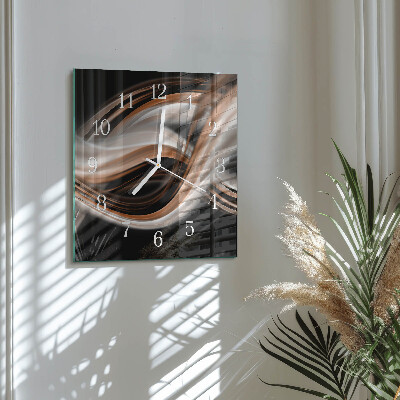 Wanduhr quadratisch Abstrakte Kunst