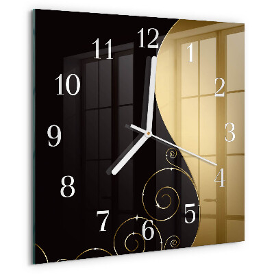 Wanduhr quadratisch Abstrakte Kunst