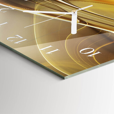 Wanduhr quadratisch Abstrakte Linien