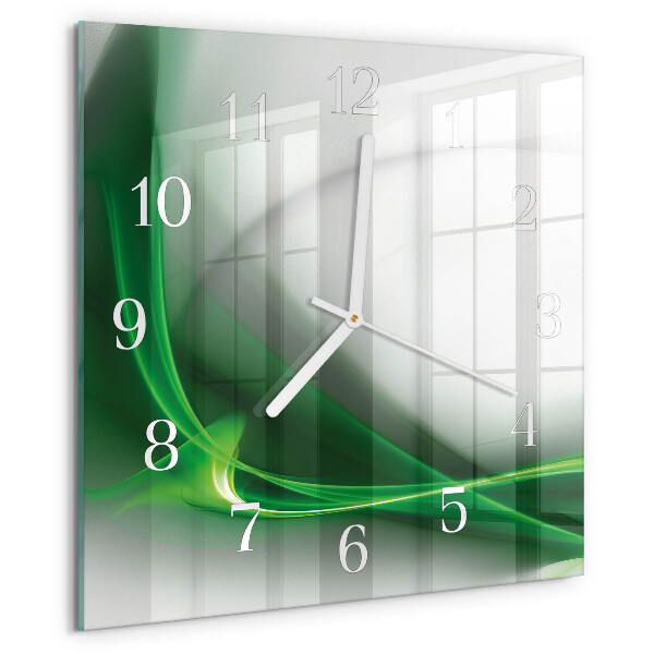 Wanduhr quadratisch Abstrakte Linien
