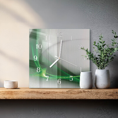 Wanduhr quadratisch Abstrakte Linien