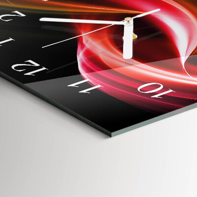 Wanduhr quadratisch Abstrakte Linien
