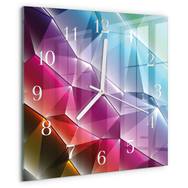 Wanduhr quadratisch 3D-Muster