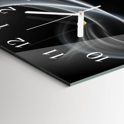 Wanduhr quadratisch Abstrakte Linien