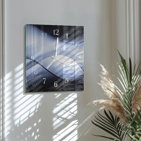 Wanduhr quadratisch Abstraktion
