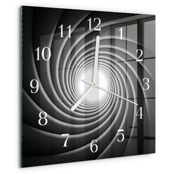 Wanduhr quadratisch Wirbel