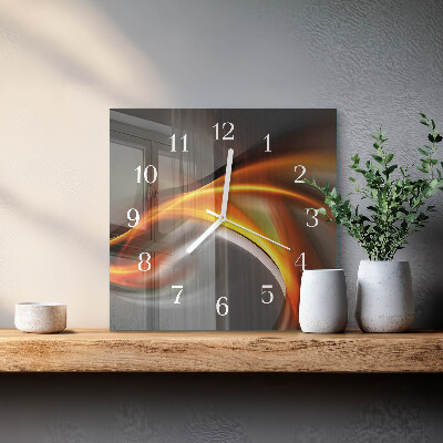 Wanduhr quadratisch Abstraktion
