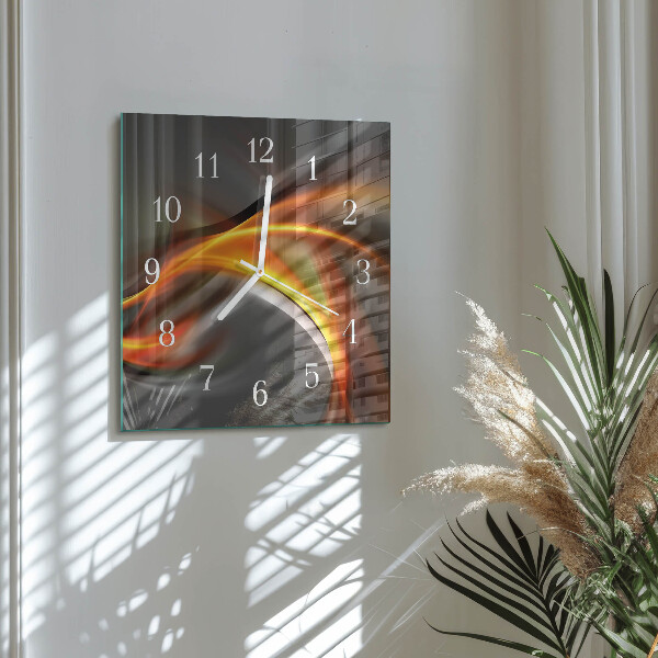 Wanduhr quadratisch Abstraktion