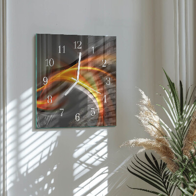 Wanduhr quadratisch Abstraktion